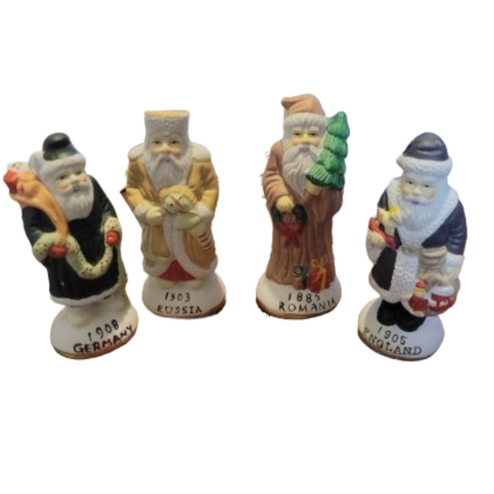 Santa The international Santa collection set of 4 vintage